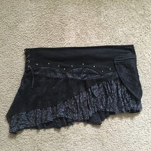 Cute Steam Punk Mini Skirt